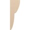 Ekena Millwork 6"W x 12"D x 36"H Thin Crestline Rough Cedar Woodgrain TimberThane Corbel, Primed Tan CORUR06X12X36CRERCPR - alternate 3